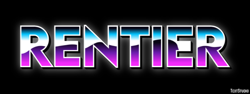 Rentier Texteffekt