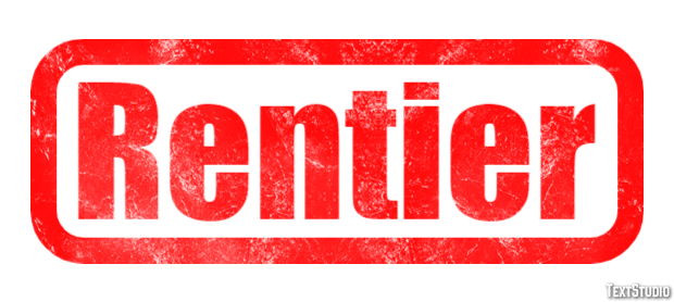 Rentier Efecto de texto