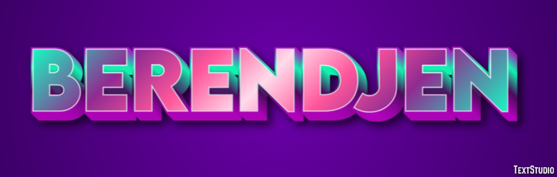 Berendjen Efecto de texto