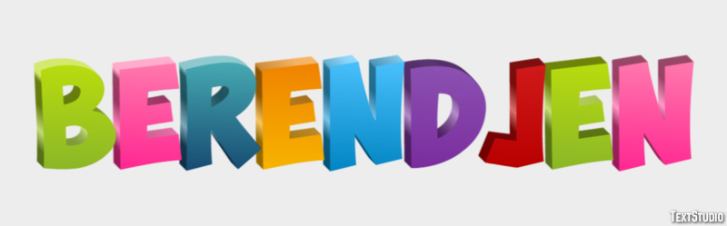 Berendjen Efecto de texto
