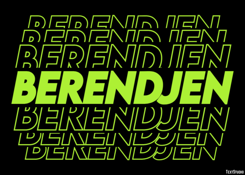 Berendjen Efecto de texto