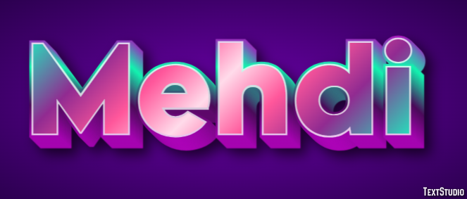 Mehdi Text effect