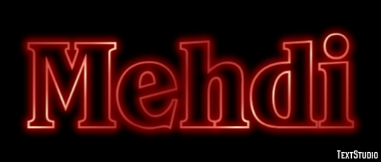 Mehdi Text effect