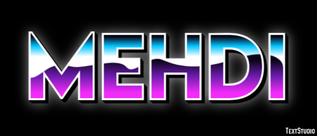 Mehdi Text effect