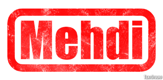 Mehdi Text effect