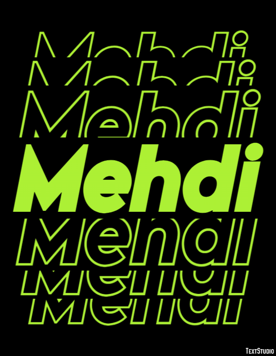 Mehdi Text effect