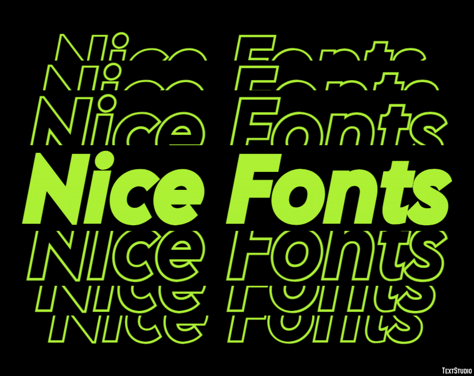 Nice Fonts Effetto testo