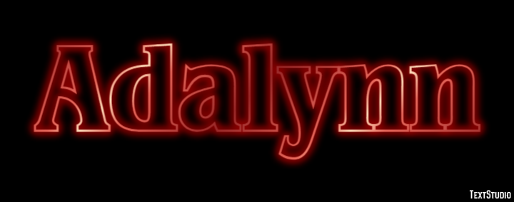 Adalynn Text Effect