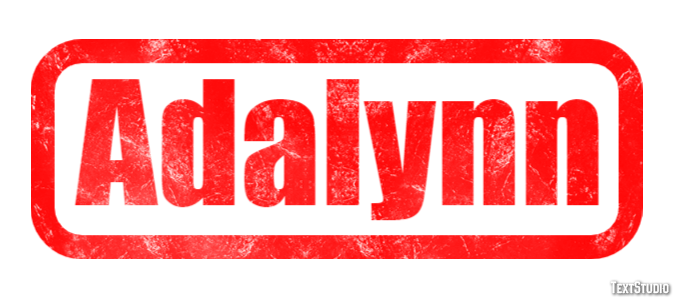 Adalynn Text effect
