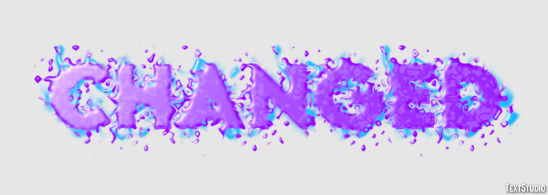 Changed Text Effect