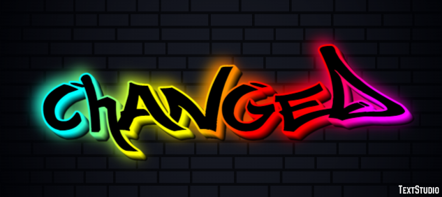 Changed Text Effect