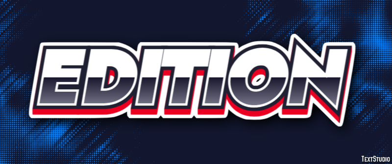 Edition Text Effect