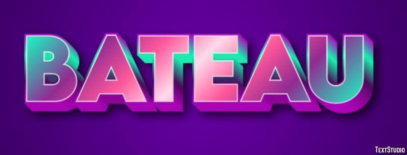 Bateau Texteffekt