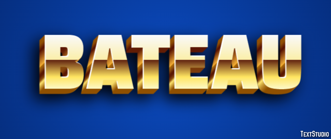 Bateau Texteffekt