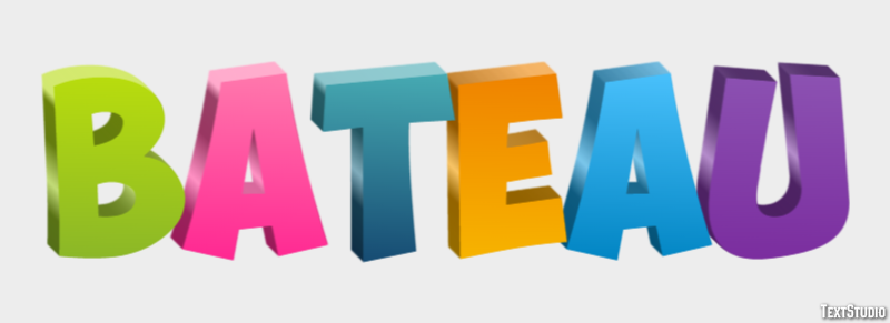 Bateau Effet de Texte