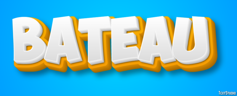 Bateau Texteffekt