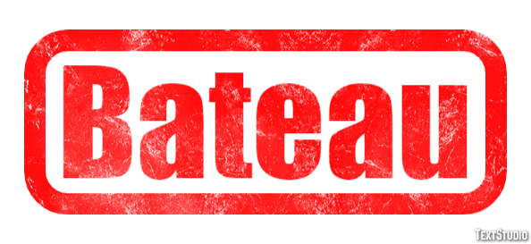 Bateau Texteffekt