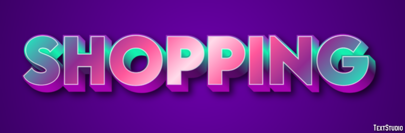 Shopping Text Effect