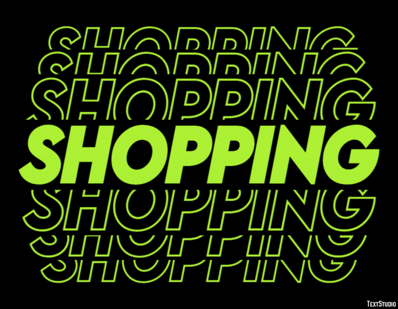 Shopping Text Effect