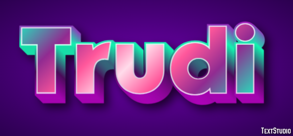 Trudi Text Effect