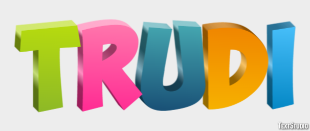 Trudi Text Effect