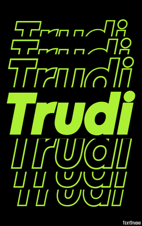 Trudi Text Effect