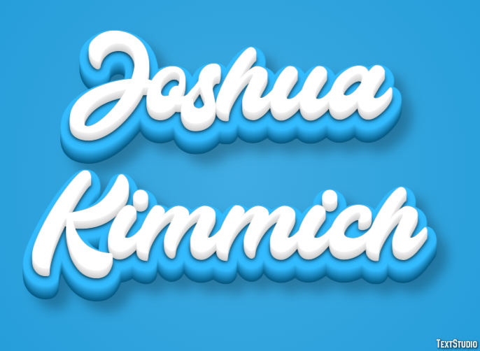 Joshua Kimmich Efeito de texto