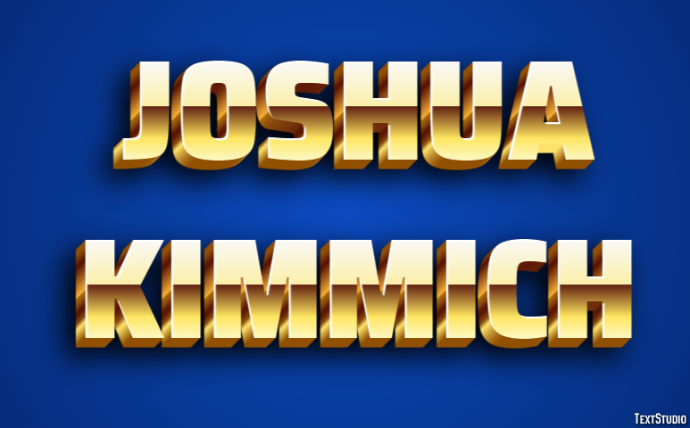 Joshua Kimmich Effetto testo