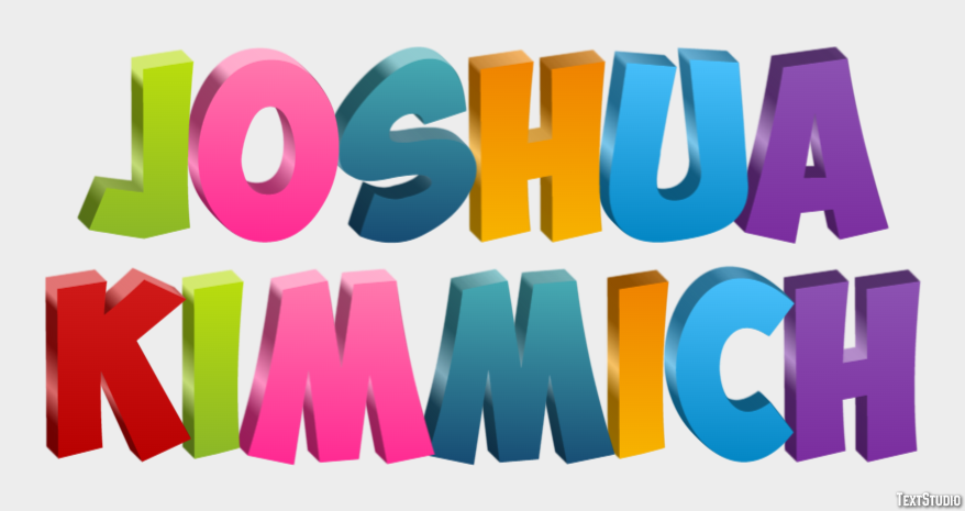 Joshua Kimmich Efeito de texto