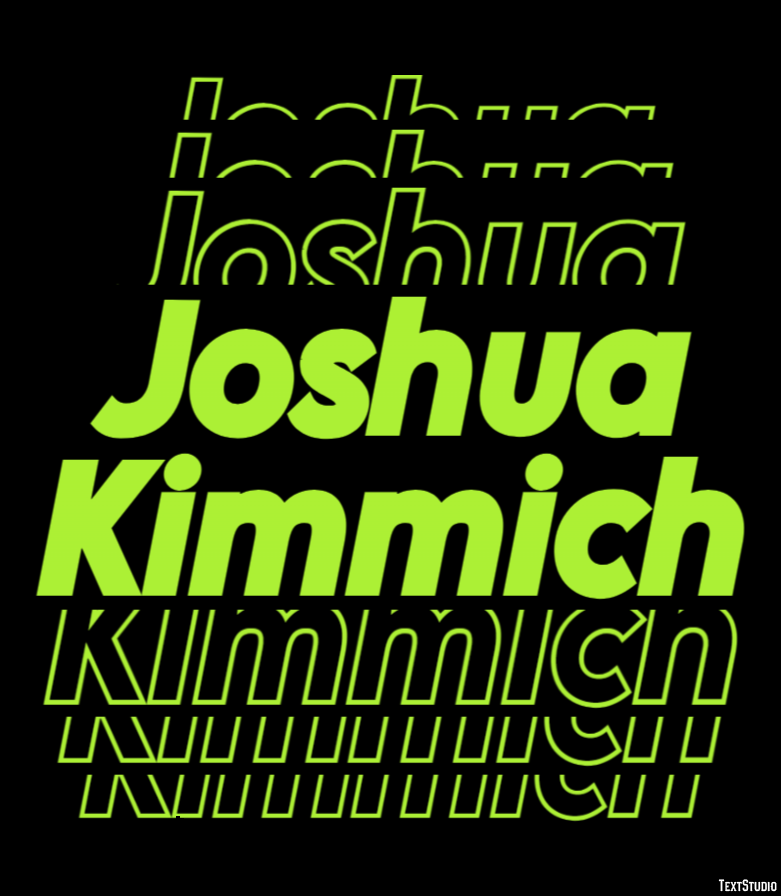 Joshua Kimmich Efeito de texto
