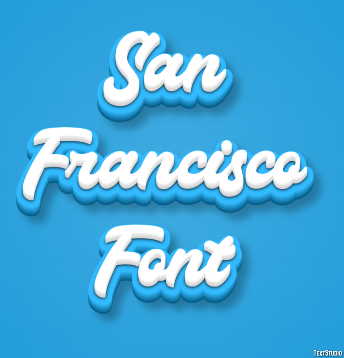 San Francisco Font Texteffekt