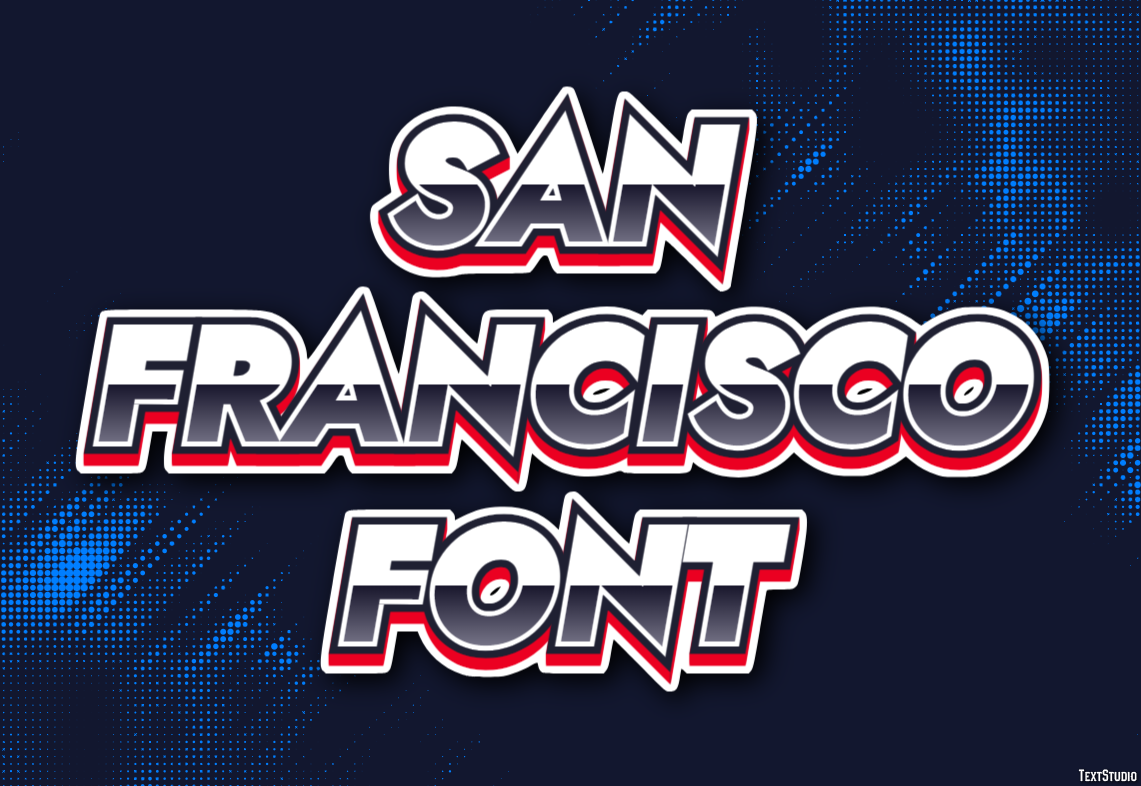 San Francisco Font Texteffekt