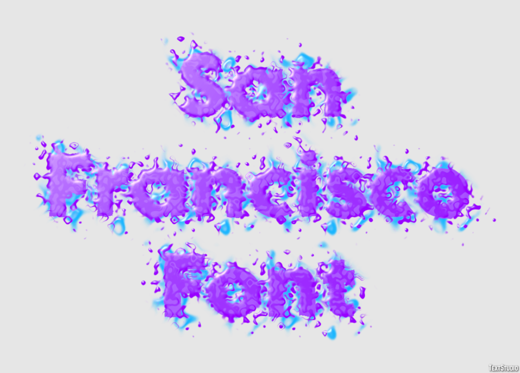 San Francisco Font Texteffekt