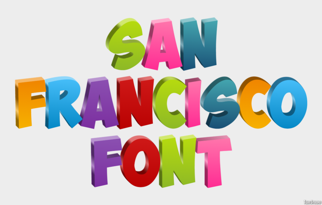 San Francisco Font Texteffekt