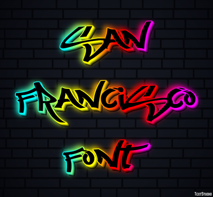 San Francisco Font Texteffekt