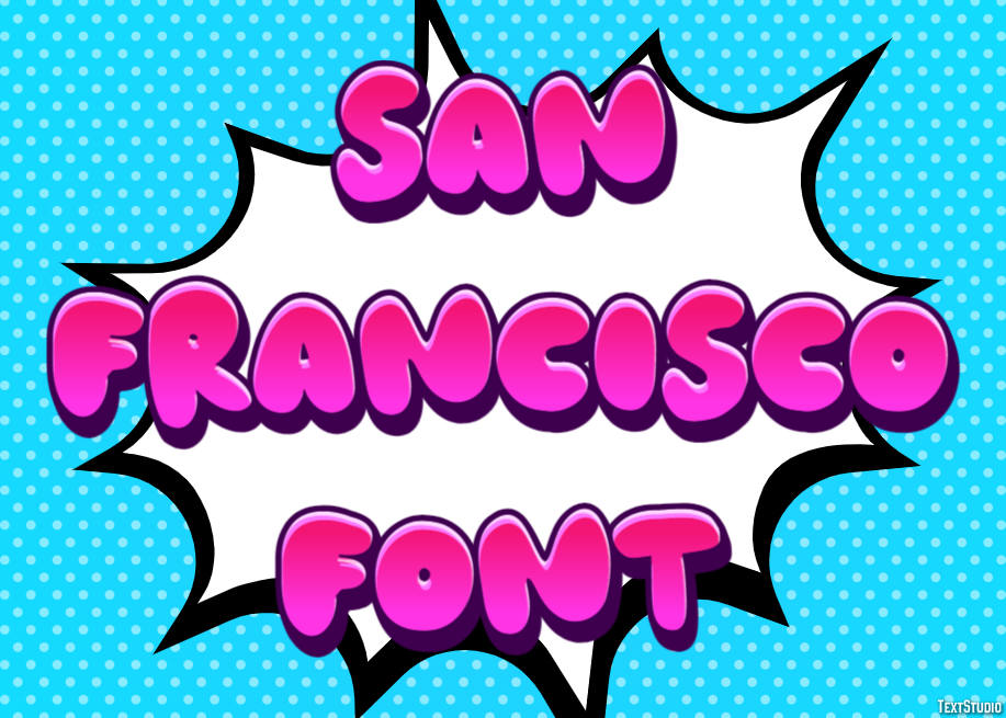 San Francisco Font Texteffekt