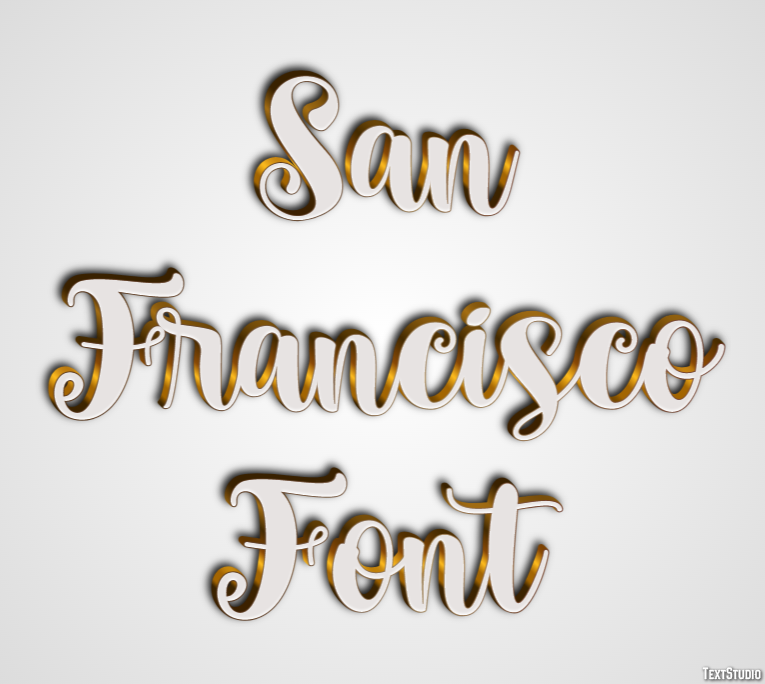 San Francisco Font Texteffekt