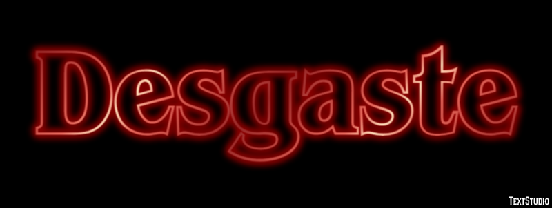 Desgaste Effetto testo