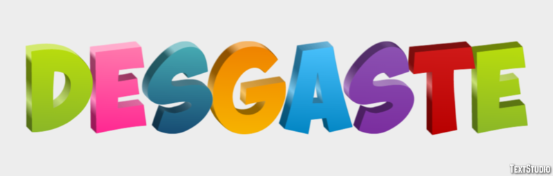 Desgaste Effetto testo