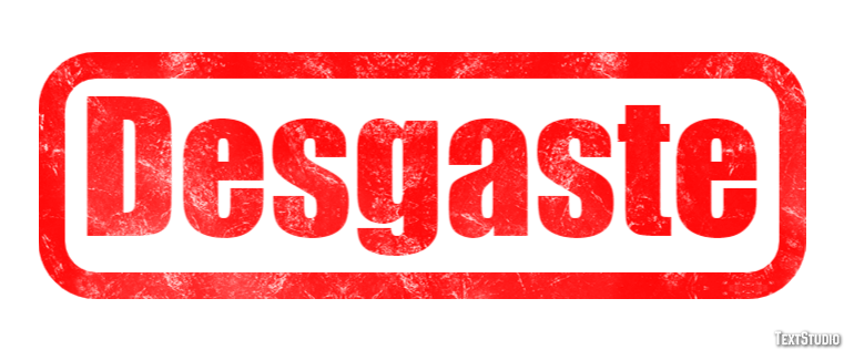 Desgaste Effetto testo