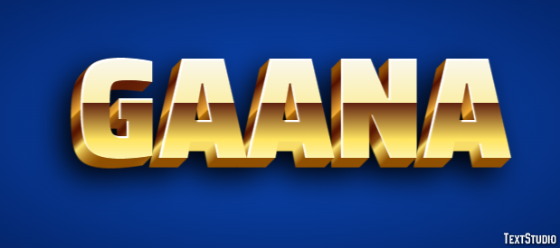 Gaana Texteffekt