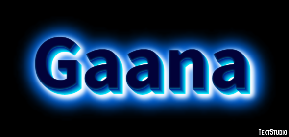 Gaana Texteffekt
