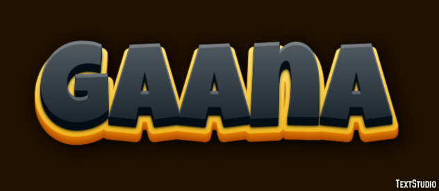Gaana Texteffekt