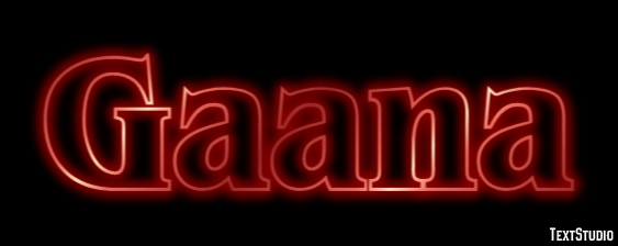 Gaana Texteffekt