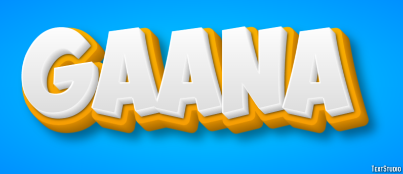 Gaana Texteffekt
