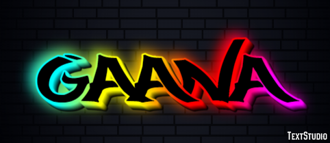 Gaana Efecto de texto