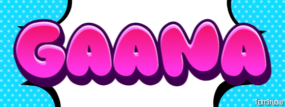 Gaana Texteffekt