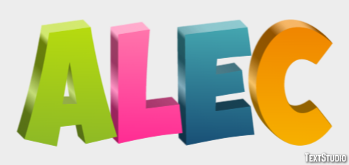 Alec Text Effect