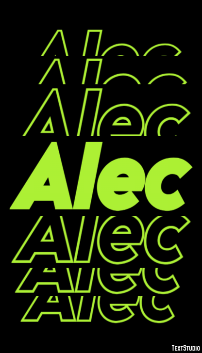 Alec Text Effect