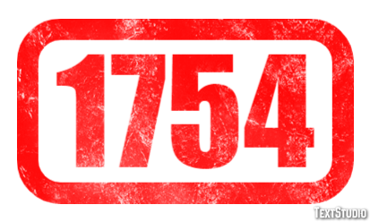 1754 Texteffekt